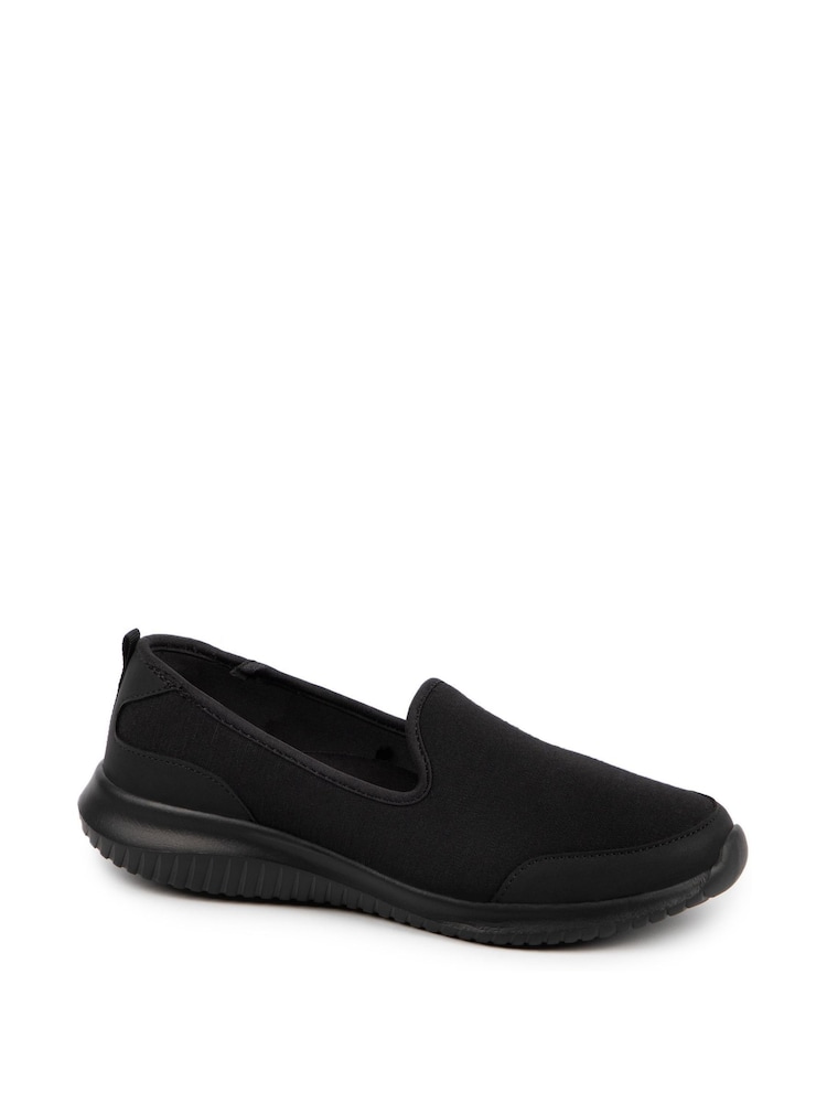 Totes Black Comfort Slip-On Sports Shoes - Image 3 of 3