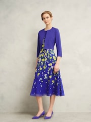 Hobbs Blue Elize 100% Cotton Jacket - Image 2 of 4