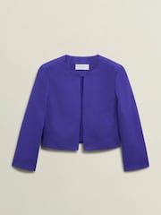Hobbs Blue Elize 100% Cotton Jacket - Image 4 of 4