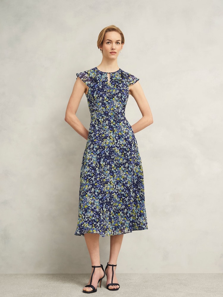 Hobbs Blue Dawn Dress - Image 1 of 4
