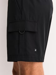 Black/Grey Active Cargo Gym Training Shorts 2 Pack - Image 6 of 11
