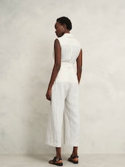Hobbs White Destiny 100% Cotton Jumpsuit - Image 2 of 4