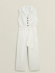 Hobbs White Destiny 100% Cotton Jumpsuit - Image 4 of 4