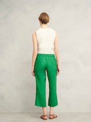 Hobbs Green Lillie 100% Linen Trousers - Image 3 of 4