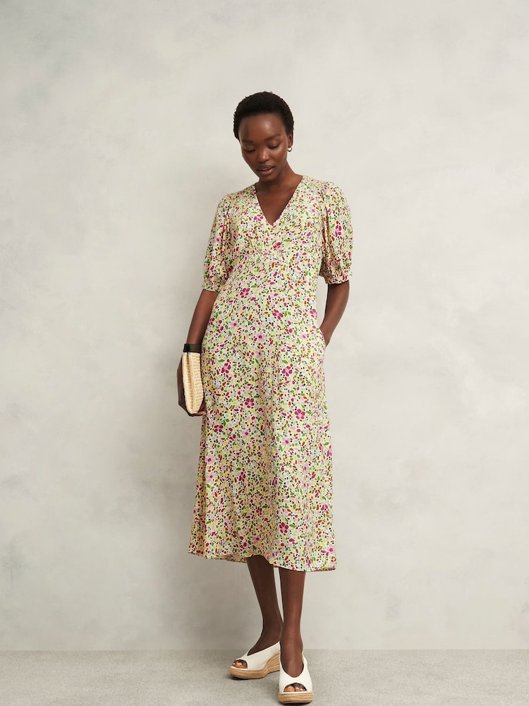 Hobbs Cream Santana Dress - Image 1 of 4