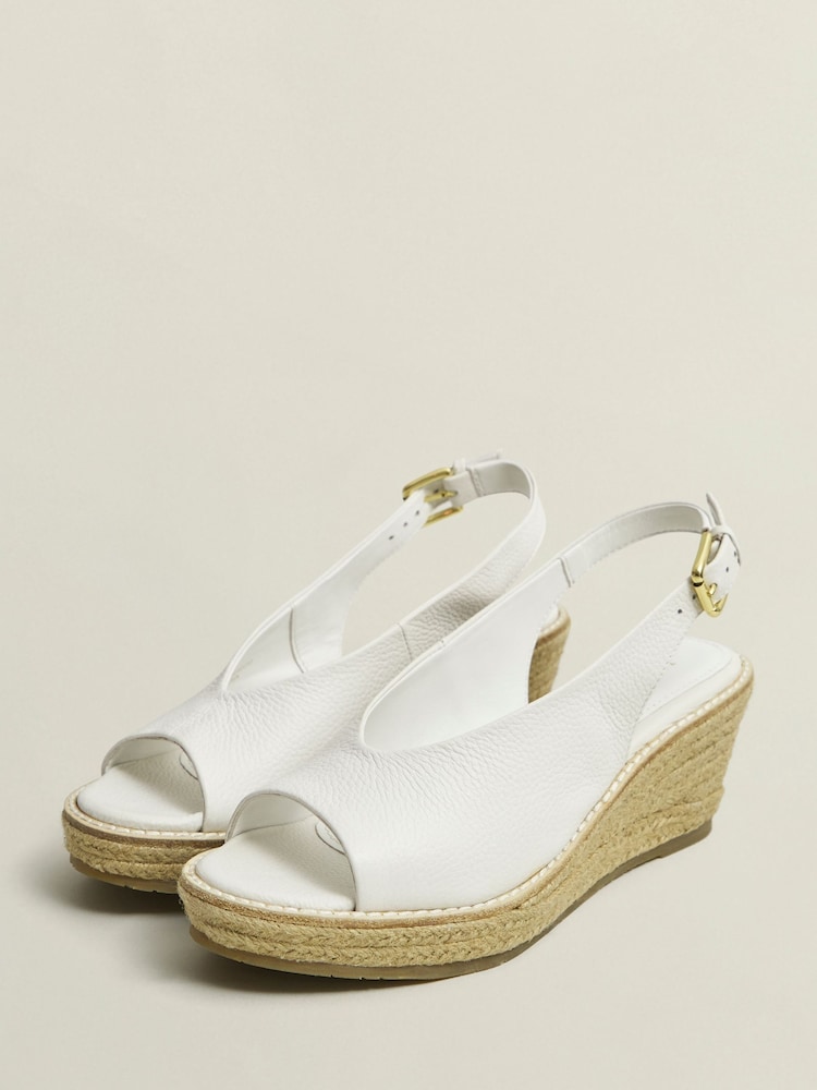 Hobbs White Kali Espadrille - Image 2 of 3