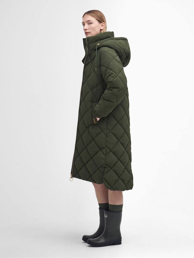 Barbour® Olive Green Kirkton Puffer Jacket - Image 1 of 3