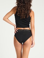 ModiBodi Black Sensual Hi Waist Light Moderate Bikini - Image 2 of 5