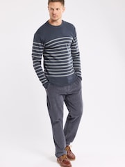 Armor Lux Blue Heritage Velvet Chinos - Image 5 of 7