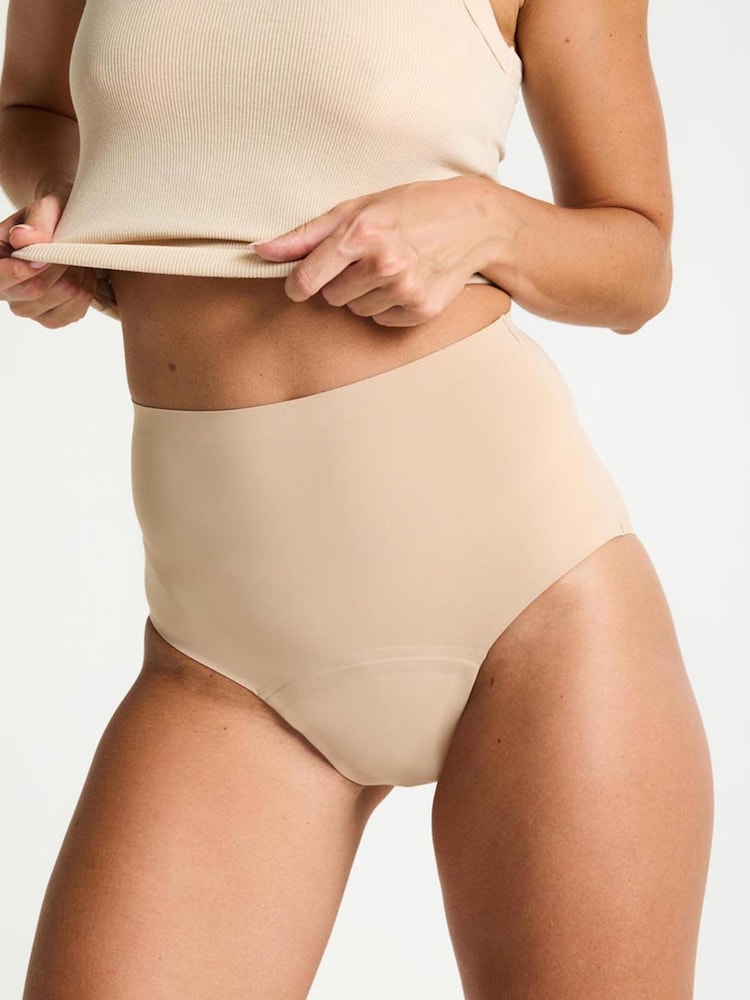 ModiBodi Nude Nude Seamfree Moderate Heavy Period Brief - Image 4 of 4 ModiBodi Nude Nude Seamfree Moderate Heavy Period Brief - Image 4 of 4