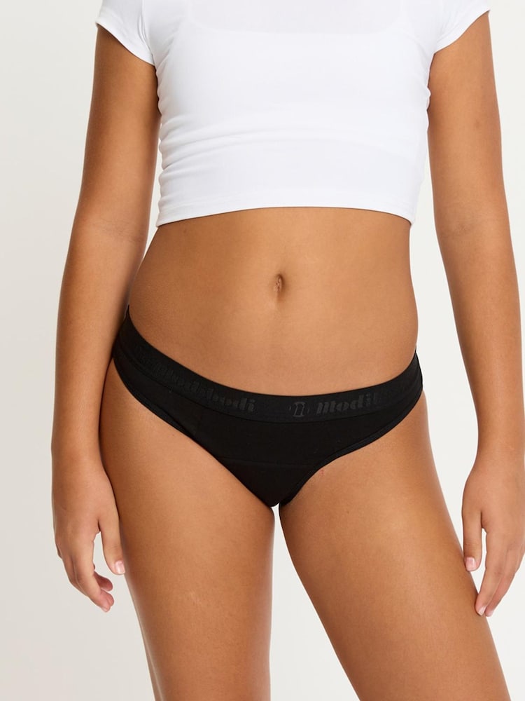 ModiBodi Black Teen Hipster Super Overnight Period Brief - Image 1 of 5