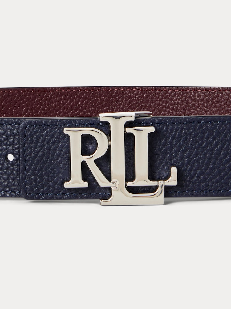 Lauren Ralph Lauren Red Medium Red Reversible Leather Belt - Image 2 of 2