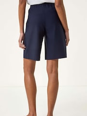 Roman Blue Short Drawcord Detail Pocket Shorts - Image 3 of 5