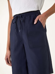 Roman Blue Short Drawcord Detail Pocket Shorts - Image 5 of 5