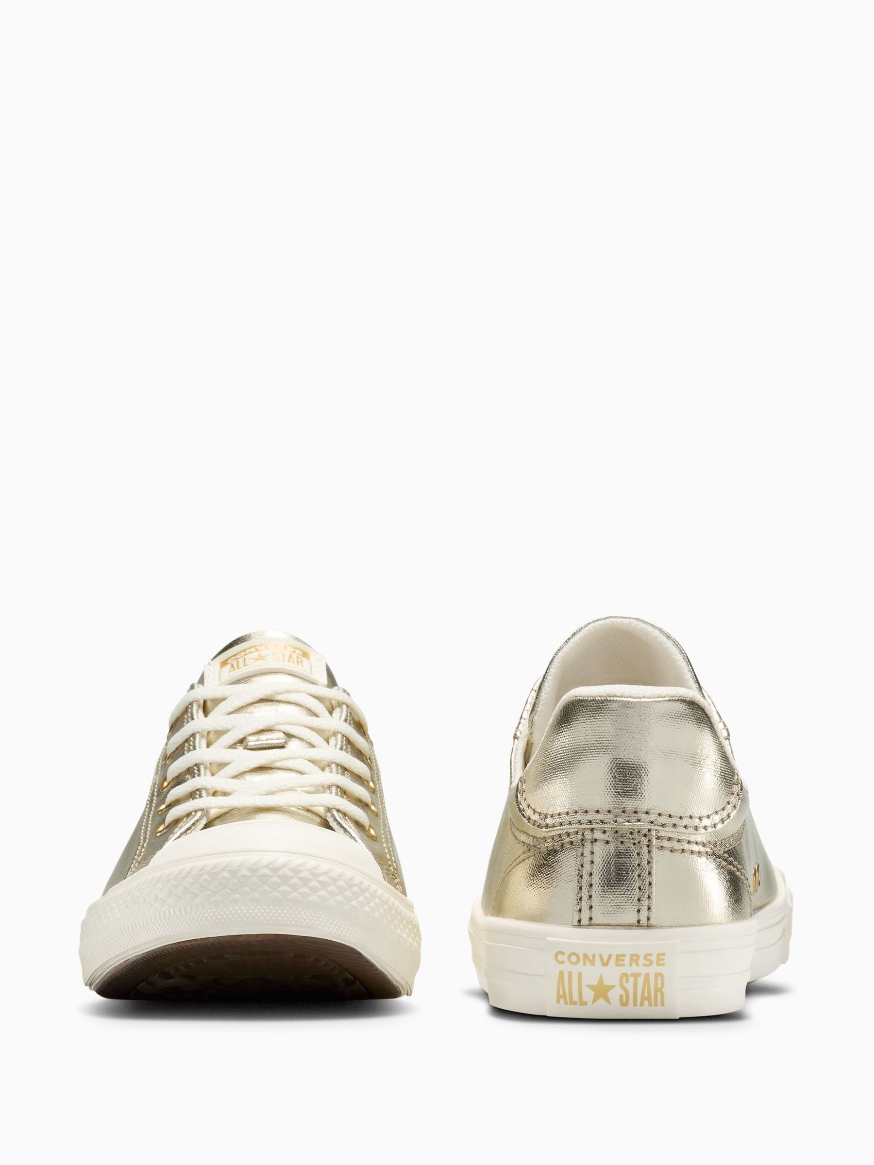 Buy Converse Gold Chuck Taylor All Star Dainty Lucky Low Trainers