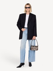 ANINE BING Brown Leopard Mini Elly Bag - Image 1 of 1