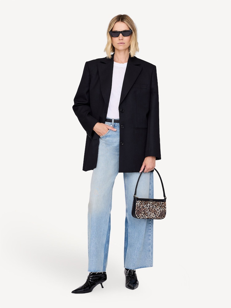 ANINE BING Brown Leopard Mini Elly Bag - Image 1 of 1