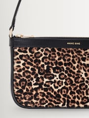 ANINE BING Brown Leopard Mini Elly Bag - Image 6 of 7