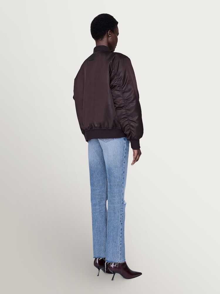 ANINE BING Brown Deep Leon Bomber Jacket - Image 2 of 6