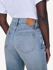 ANINE BING Blue Destructed Antique Bruno Jeans - Image 5 of 6