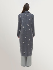 Simkhai Grey Gianni Crystal Coat - Image 2 of 6