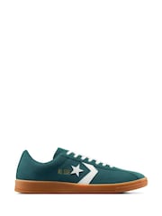 Converse Green All Star Classic Suede Low Trainers - Image 1 of 8