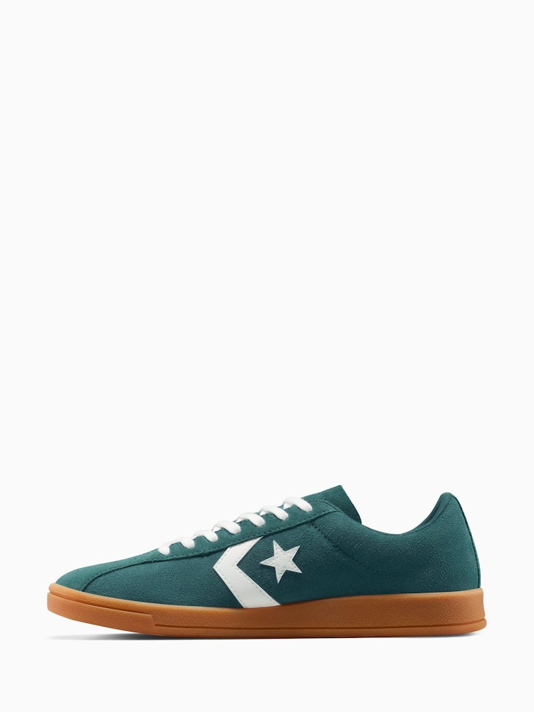 Converse Green All Star Classic Suede Low Trainers - Image 2 of 8