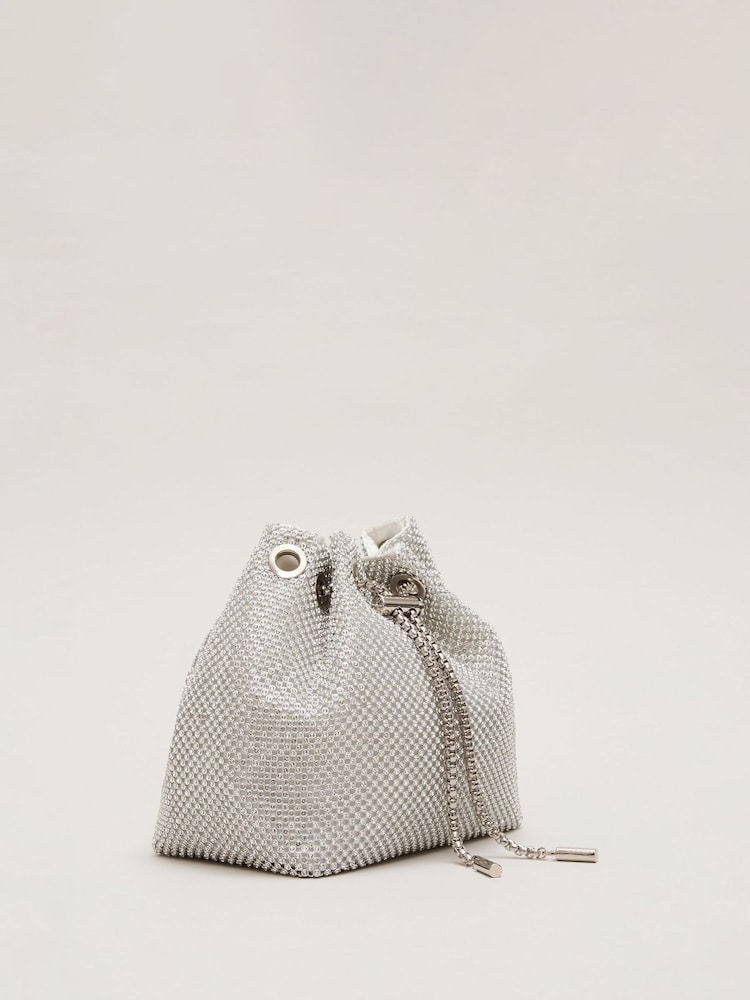 Phase Eight Silver Sparkle Bag - Image 2 of 7