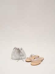 Phase Eight Silver Sparkle Bag - Image 3 of 7