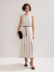 Phase Eight White Kimberley Midi Dress - Image 2 of 8