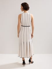 Phase Eight White Kimberley Midi Dress - Image 3 of 8
