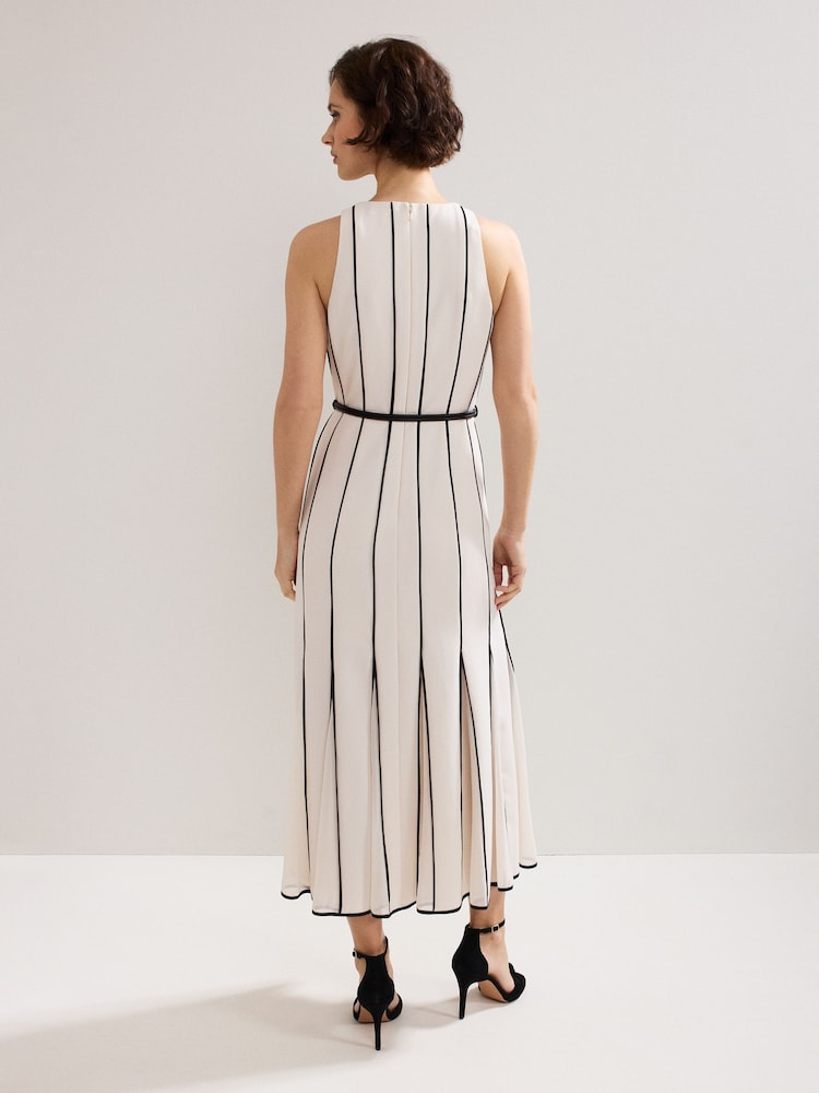 Phase Eight White Kimberley Midi Dress - Image 3 of 8