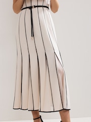 Phase Eight White Kimberley Midi Dress - Image 7 of 8