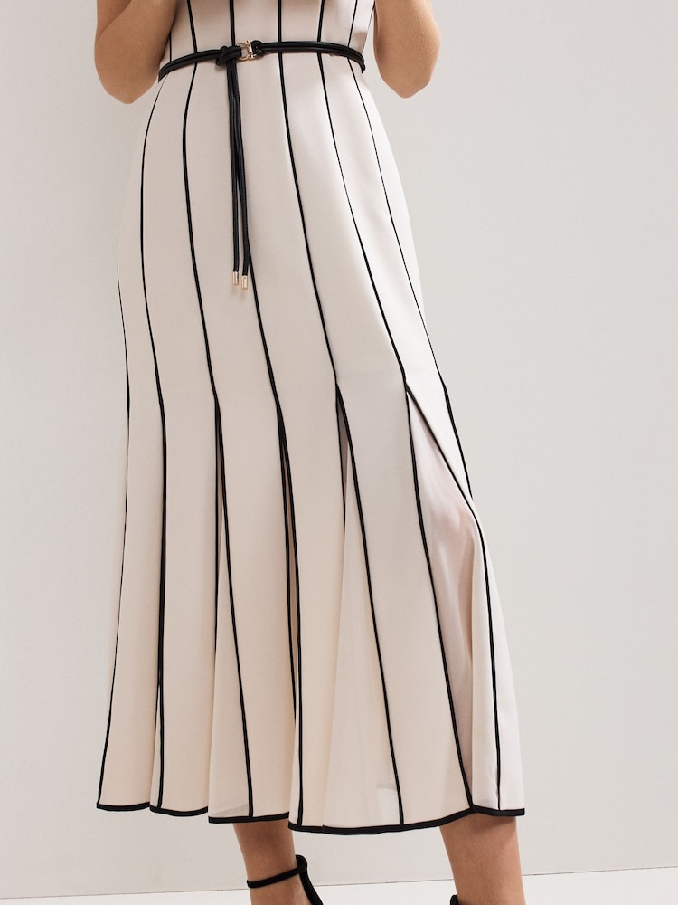 Phase Eight White Kimberley Midi Dress - Image 7 of 8