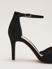 Phase Eight Black Suede Knotted Sandals - Image 5 of 7