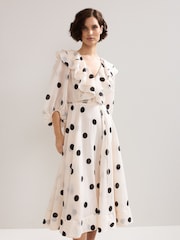 Phase Eight Cream Petite Jaqlyn Dress - Image 3 of 7