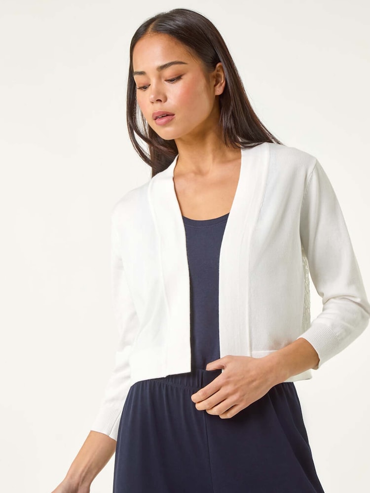 Roman Petite Lace Back Bolero Cardigan - Slika 1 iz 5
