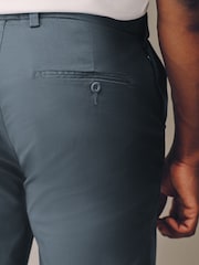 Blue Grey Mid Straight Fit Signature Ultimate Motionflex Chino Trousers - Image 7 of 12