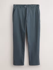 Blue Grey Mid Straight Fit Signature Ultimate Motionflex Chino Trousers - Image 9 of 12