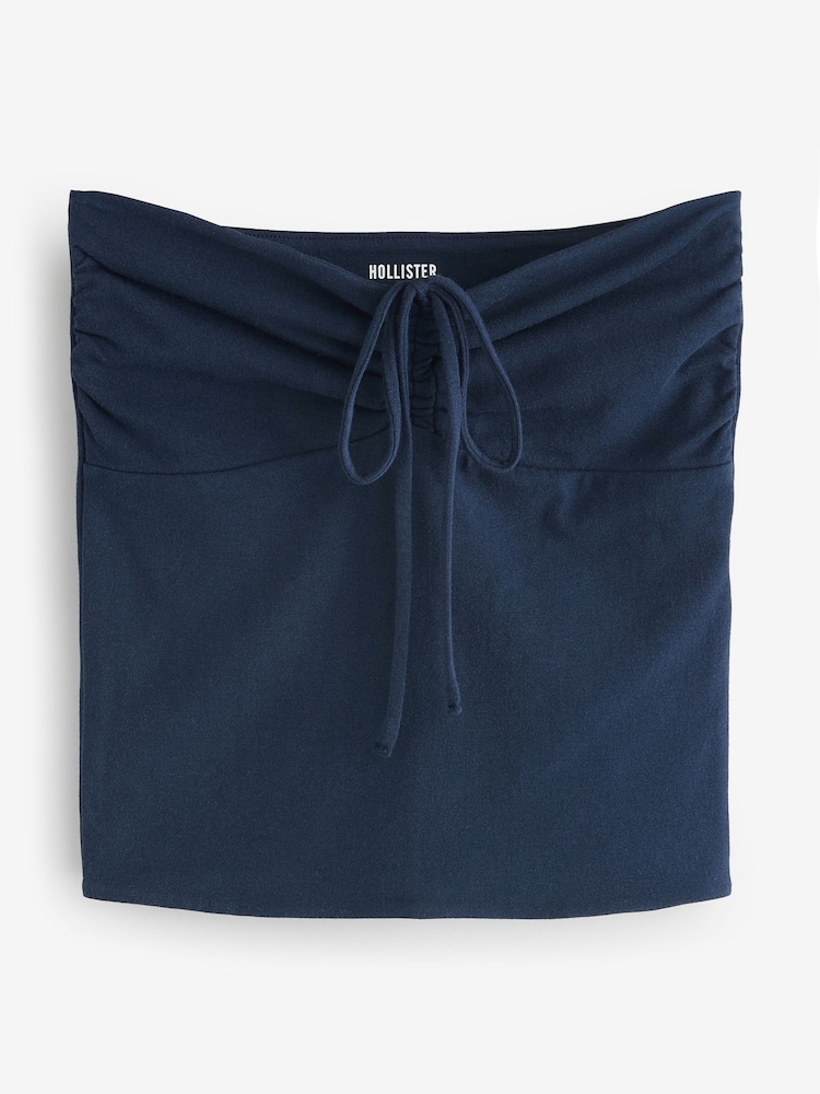 Hollister Cotton Bandeau Tie Front Top - Image 1 of 1