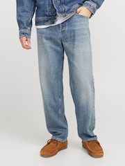 JACK & JONES Blue Eddie Loose Fit Jeans - Image 1 of 5