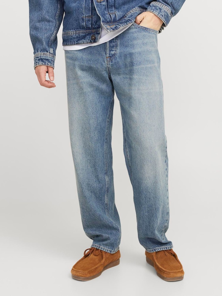 JACK & JONES Blue Eddie Loose Fit Jeans - Image 1 of 5