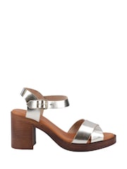 Hush Puppies Gold Georgia Sandals - Image 1 of 4