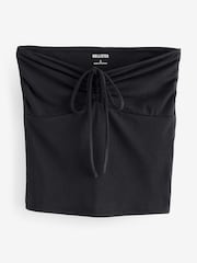 Hollister Pink Cotton Bandeau Tie Front Top - Imagem 1 de 1