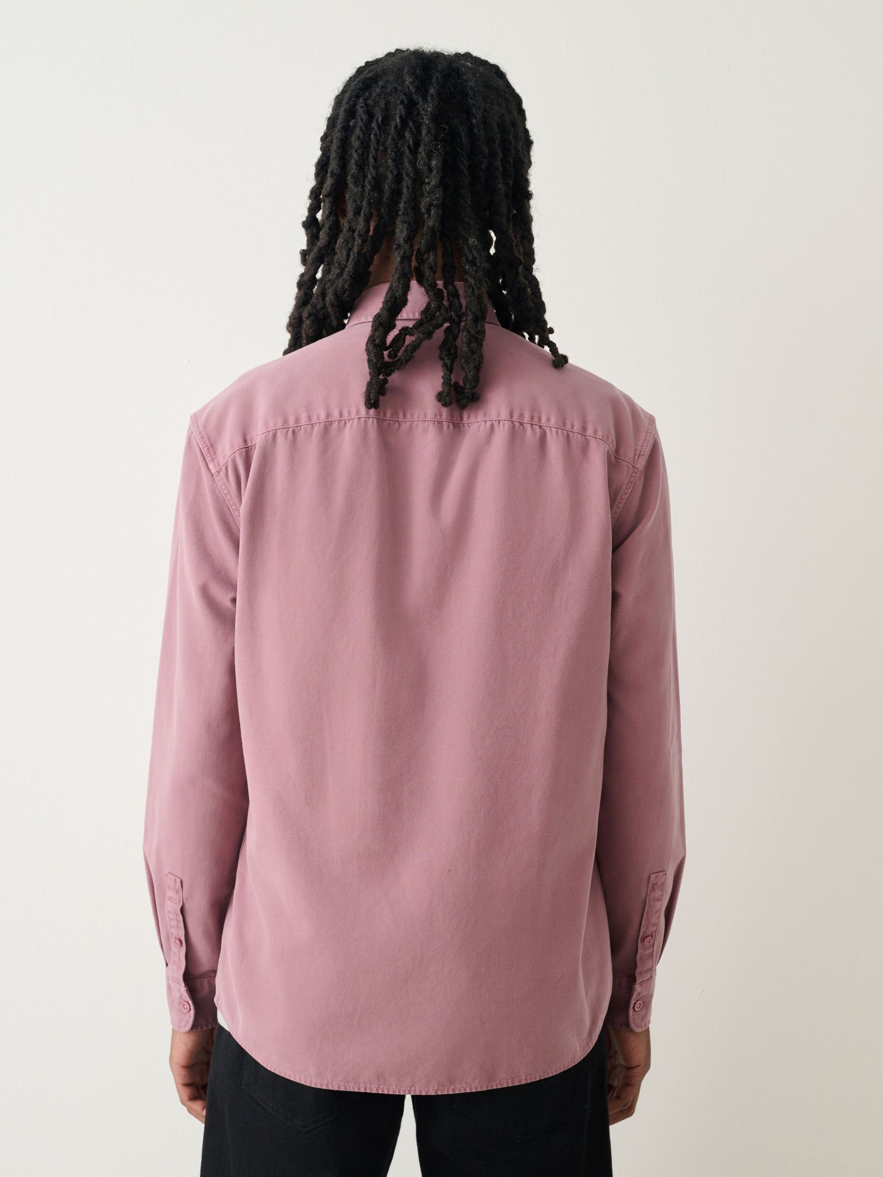 Buy Pink Long Sleeve Garment Dyed Oxford Shirt from Next USA