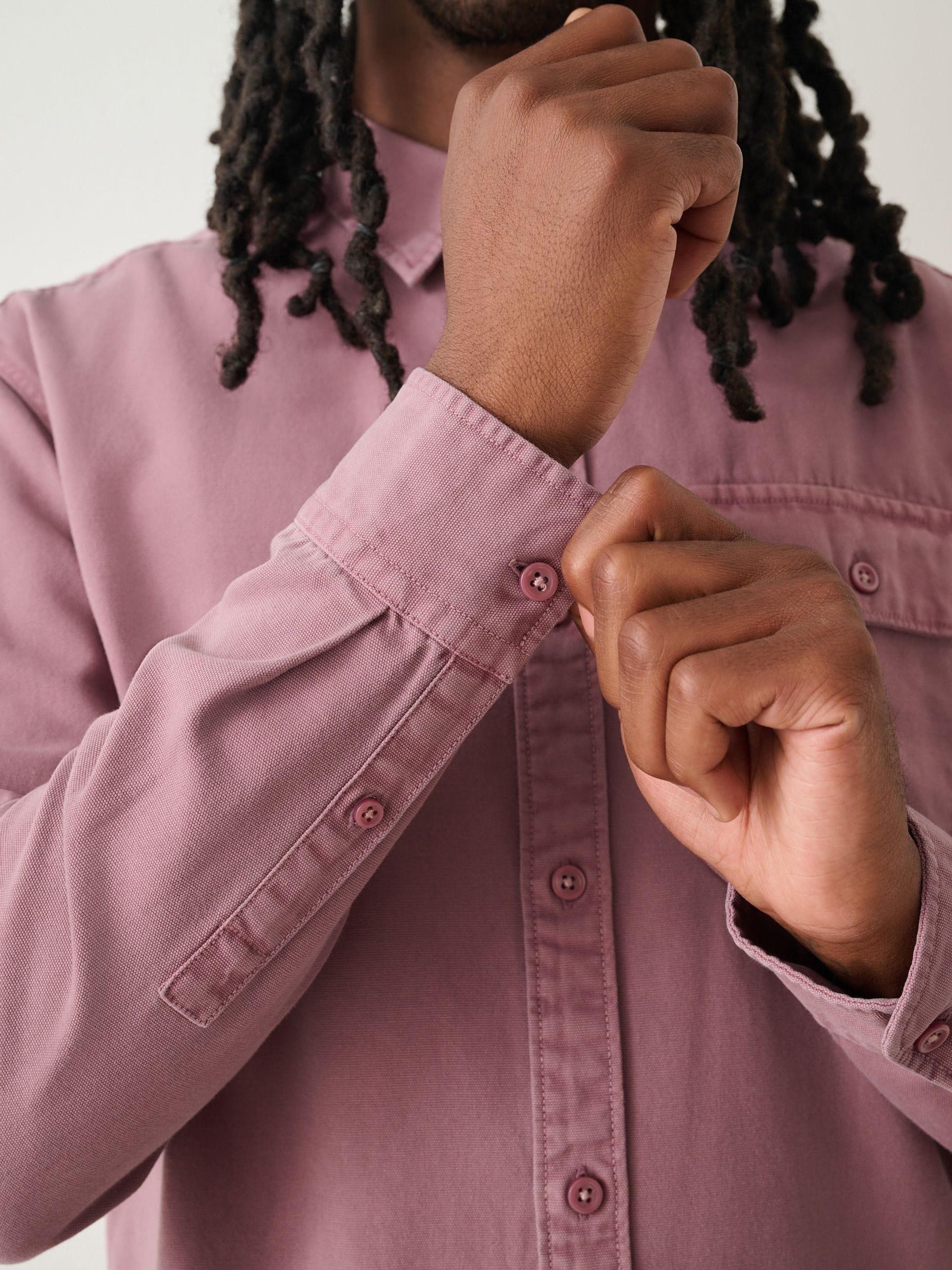 Buy Pink Long Sleeve Garment Dyed Oxford Shirt from Next USA