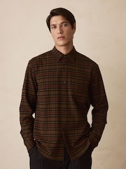 Brown Long Sleeve Check Shirt - Image 1 of 4