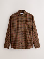 Brown Long Sleeve Check Shirt - Image 6 of 7