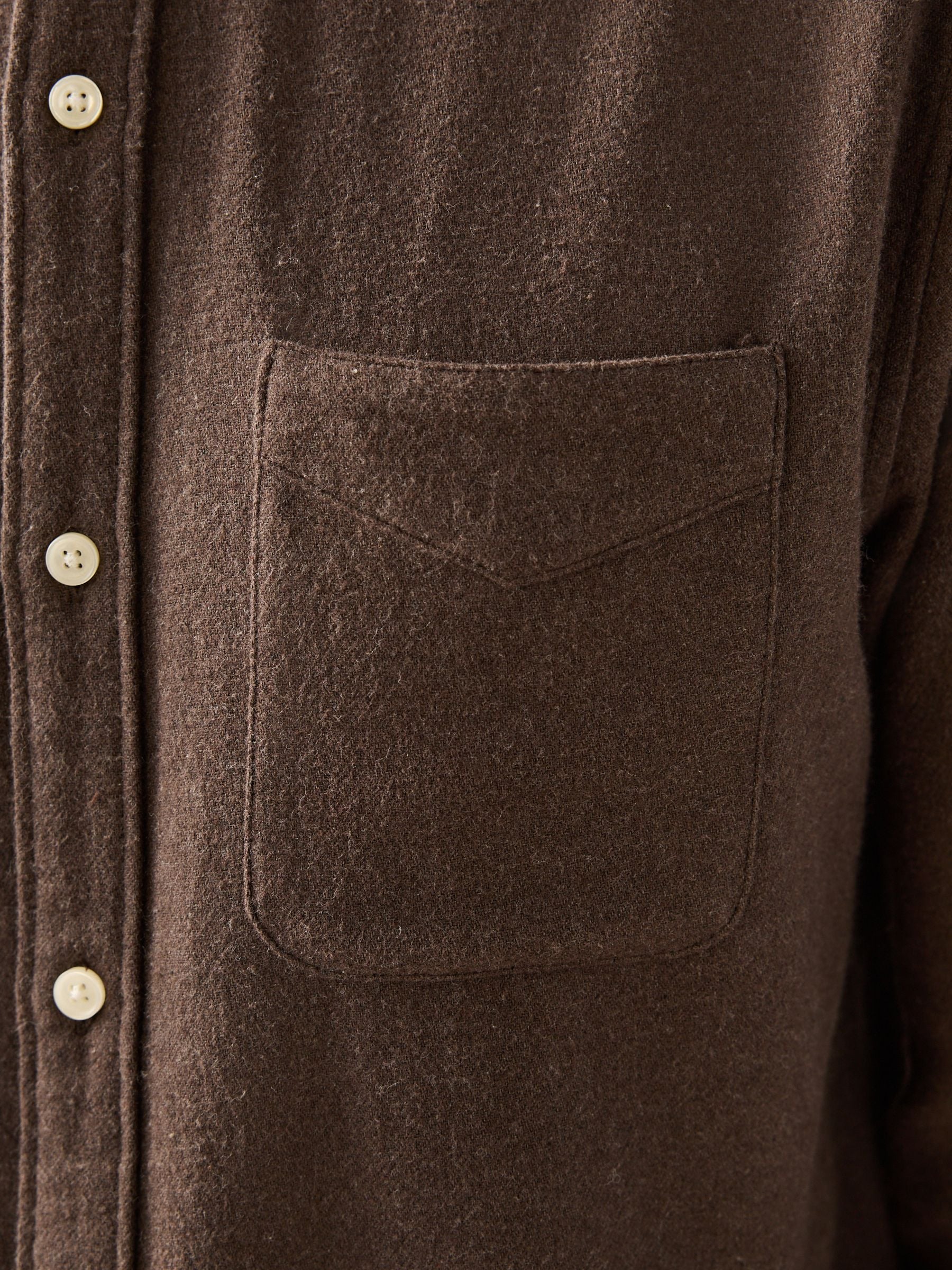 Buy Brown Italian Fabric Soft Touch Signature Long Sleeve Shirt