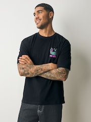 Black Squid Game Licence Graphic Print 100% Cotton T-Shirt - Image 3 of 8